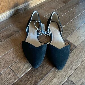 Old Navy Black Pointed D'Orsay Flats